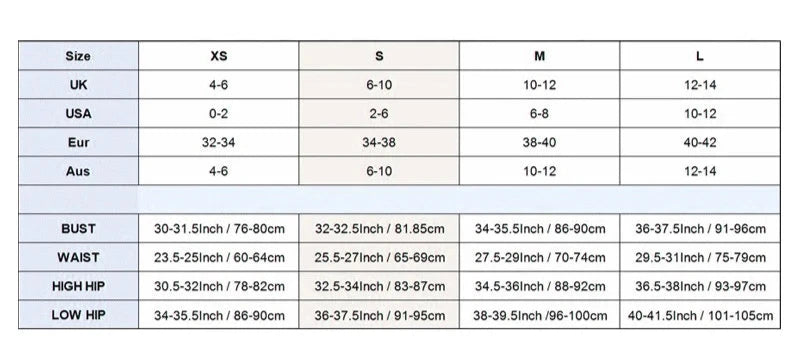 Size chart for asymmetrical strappy satin gown measurements and fit guide