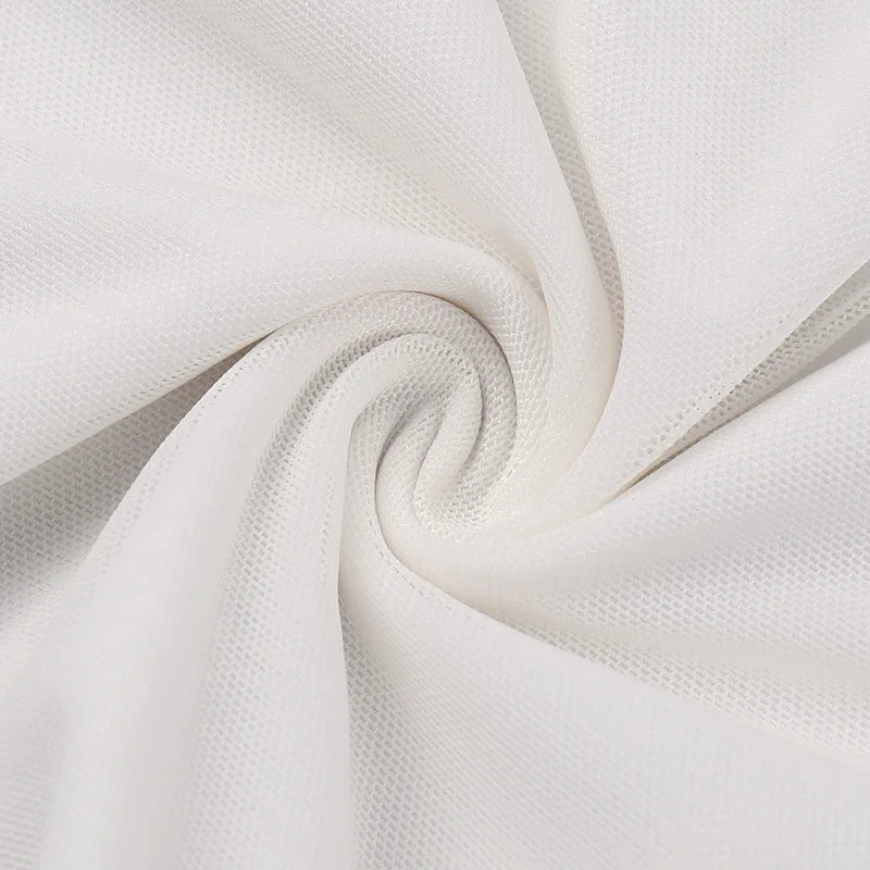 Close-up of transparent mesh fabric detail